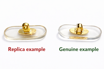 Auth Cartier Eyeglasses Nose Pads Replacement Large + Free Screwdriver