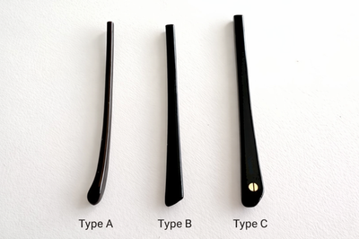 Genuine Cartier Temple Tips Replacement Ends A B C Black New Pair