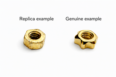 Auth Cartier Glasses Replacement Nuts/Caps - Gold/Silver + Free Washers