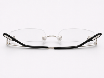 NEW Authentic Cartier CT0344O Silver Geometric Eyeglasses