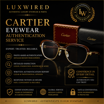 Cartier Eyewear Authentication