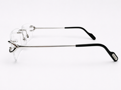 NEW Authentic Cartier CT0344O Silver Geometric Eyeglasses