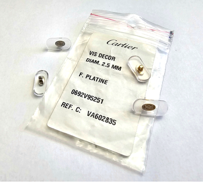 Auth Cartier Eyeglasses Nose Pads Replacement Large + Free Screwdriver