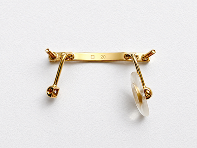Authentic Cartier Glasses Parts Rimless Nose Bridge C Décor Panther Hinge