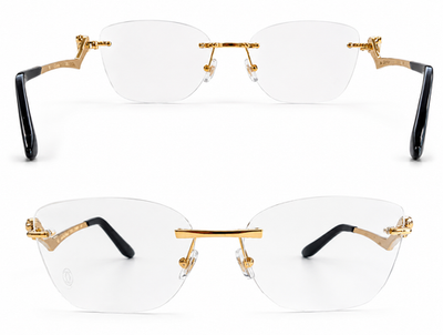 NEW! Authentic Panthère de Cartier Eyeglasses CT0120O