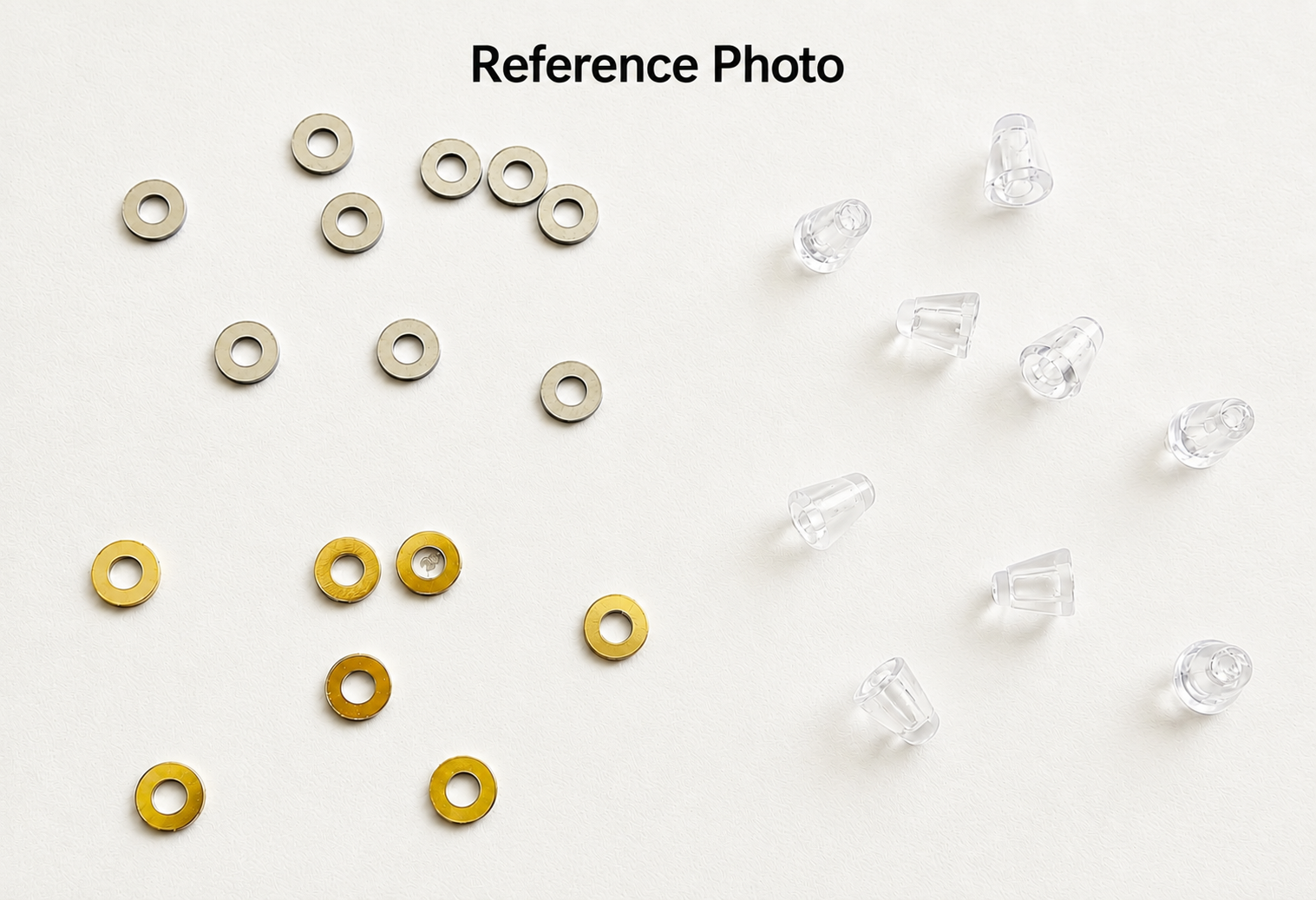 New Auth Cartier Square Screws Nuts Gold/Silver + Free Washers - $35 Each