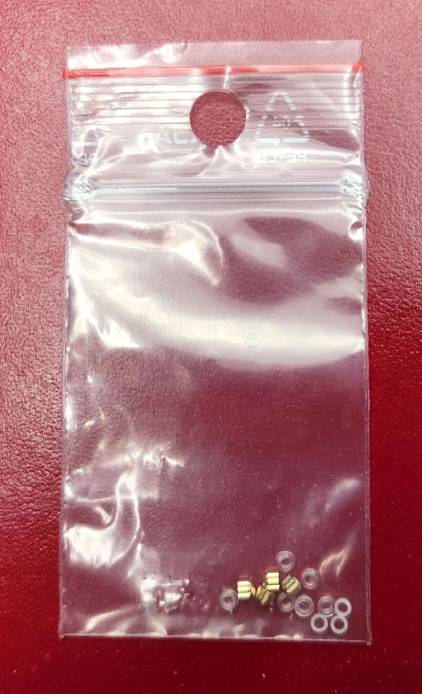 NEW! Auth Cartier Glasses Parts Caps and Bushing  - GOLD - Free Screw Driver
