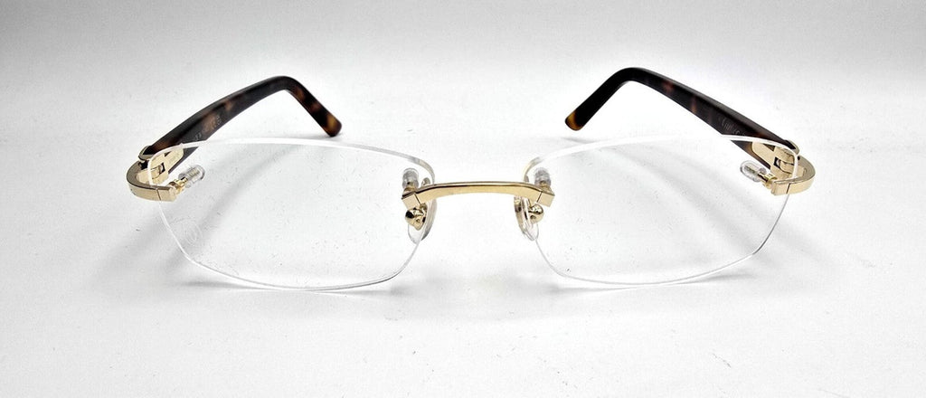 NEW! Cartier Glasses Canazei Tortoise/Gold CT0048O