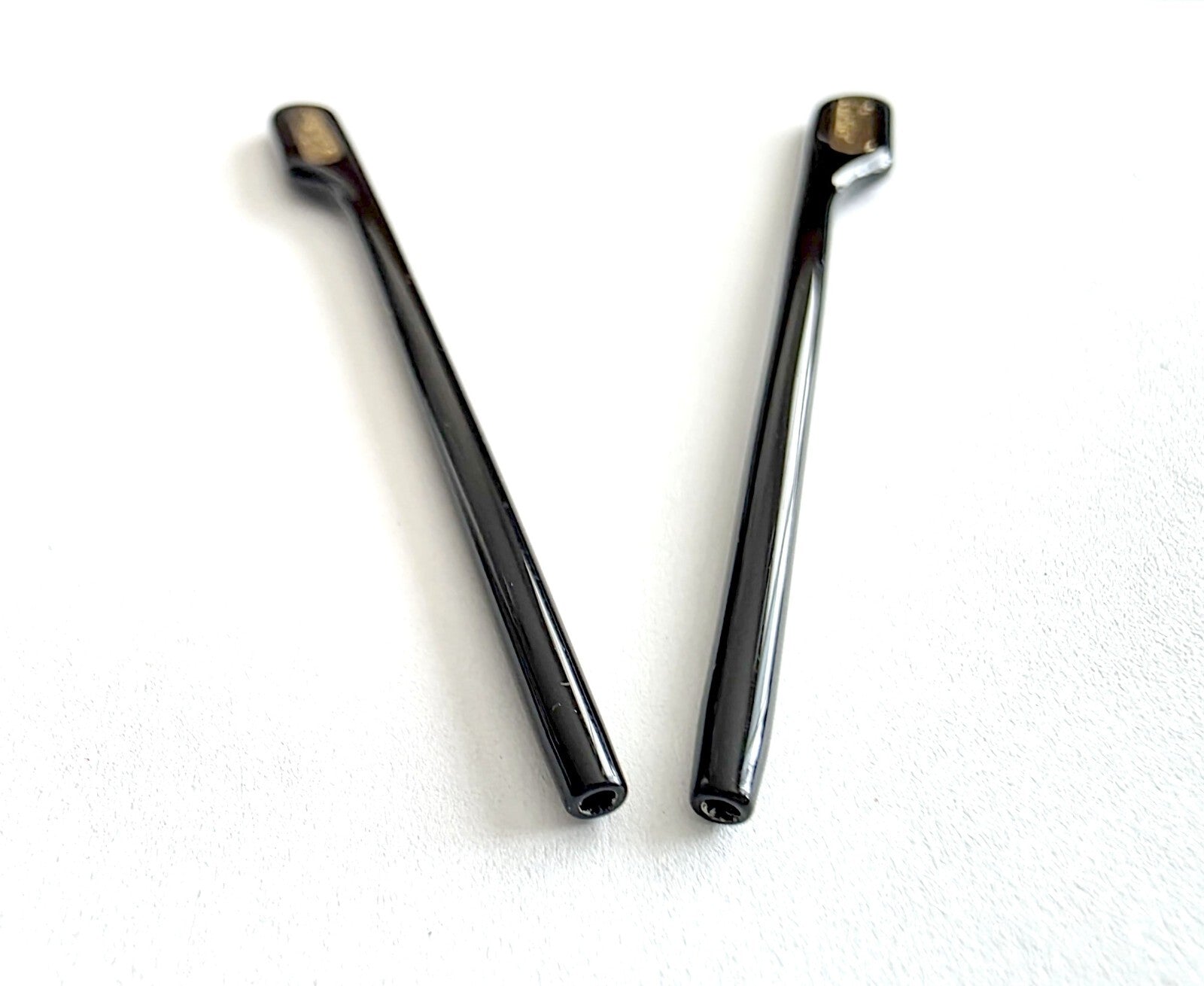 Authentic Cartier Gold/Black Temple Tips Replacement (1 Pair / 2 Pieces)