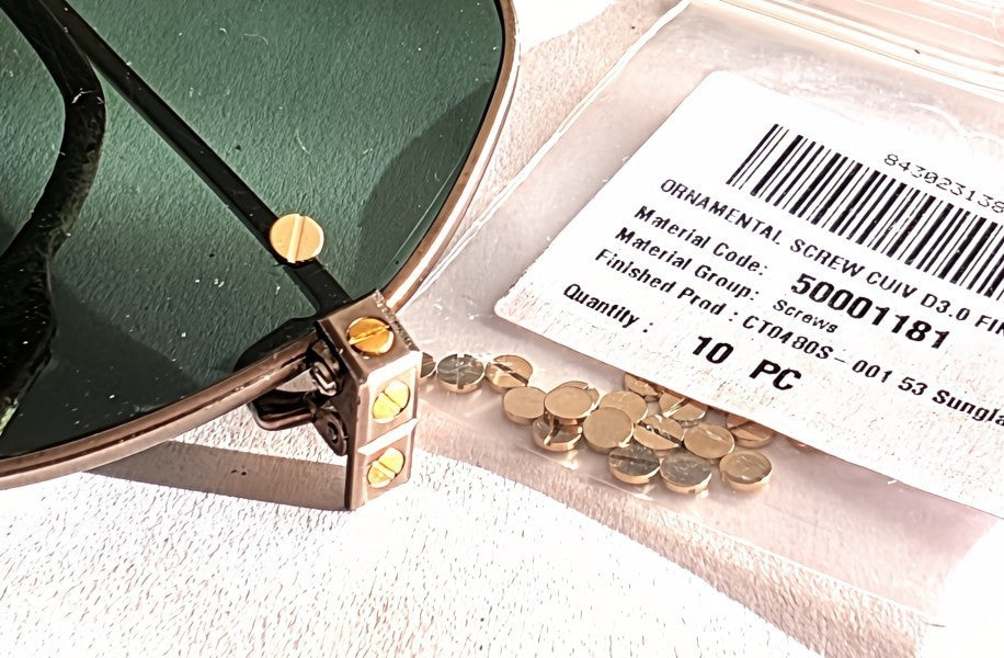 NEW! Auth Cartier Platine Screws Replacement - Gold/Silver - $49/each