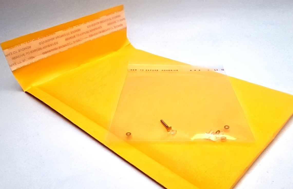 New Authentic Cartier Square Screws Caps Gold Silver Replacement + Free Washers
