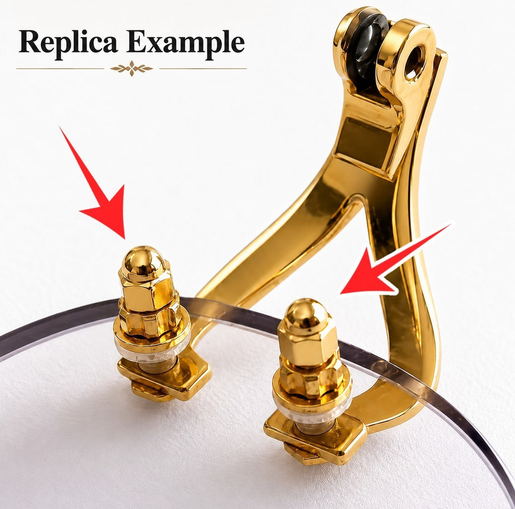 NEW! Auth Cartier Nuts/Caps/Bushing - Gold/Silver + Free Washers