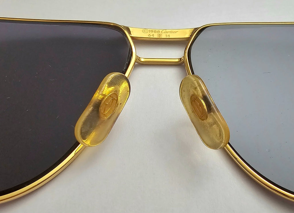 Auth Cartier Eyeglasses Nose Pads Replacement Large + Free Screwdriver