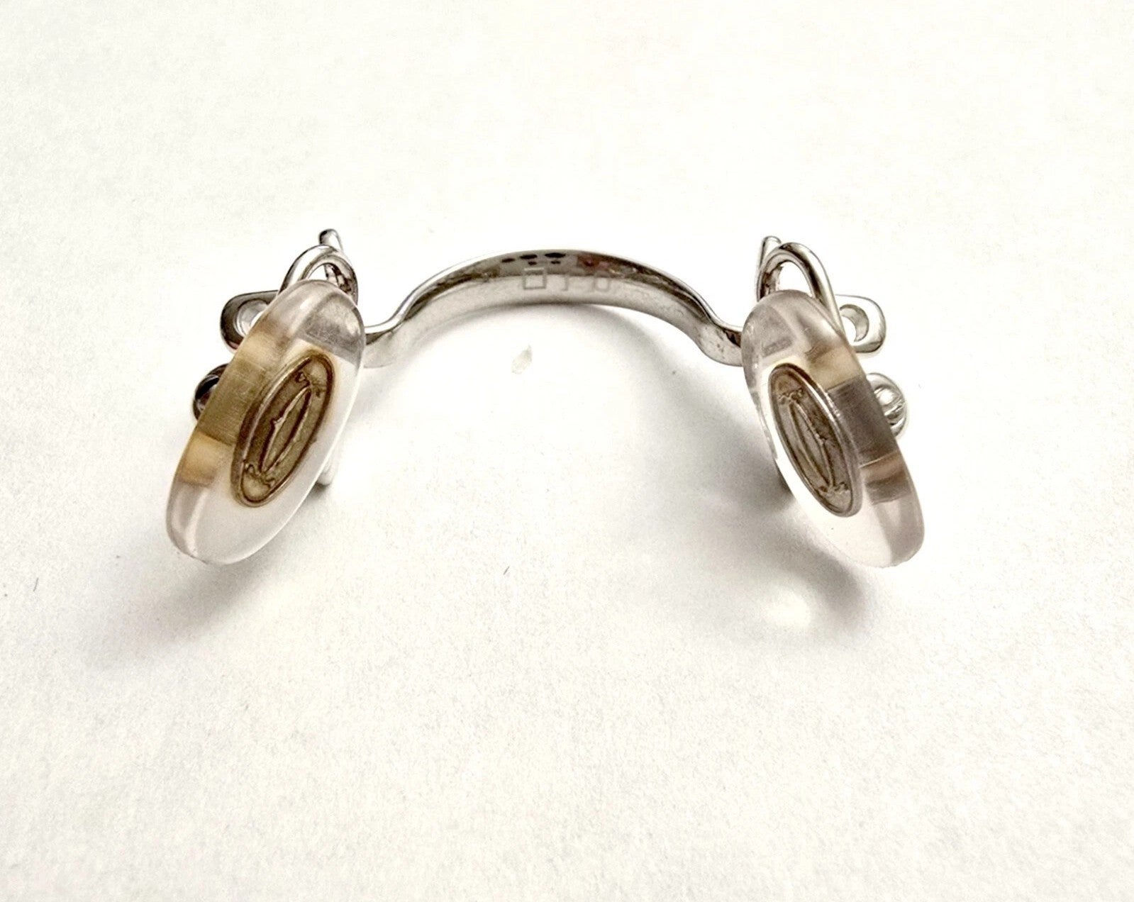 Authentic Cartier Small C Décor Glasses Replacement Spare Parts – Silver