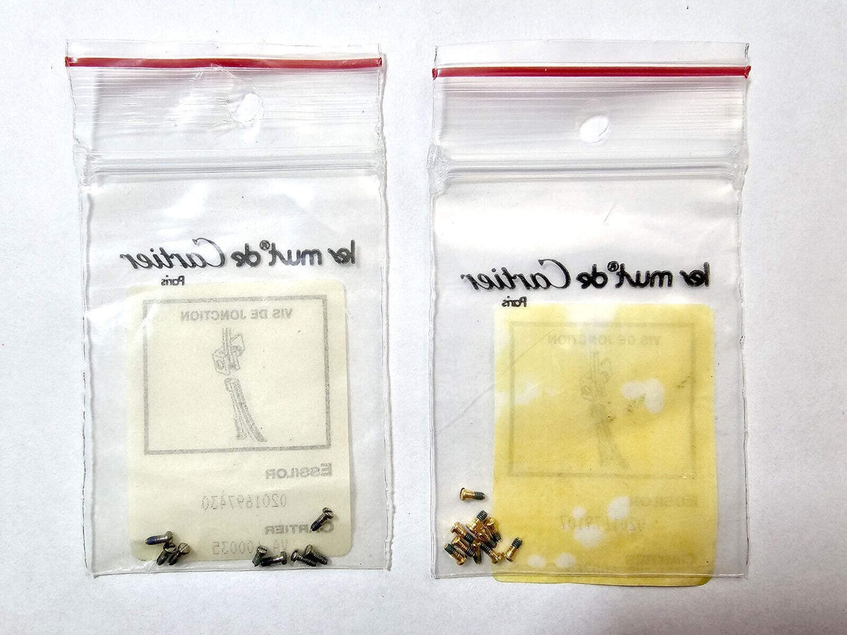NEW! Auth Cartier Screws for Vendome - Gold/Silver - One Pair/2 pics