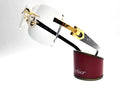 Authentic Cartier Black Buffalo Horn Glasses CT00490 Gold Unisex Luxury Eyewear