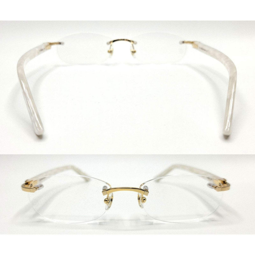 NEW! Cartier Pearl White Syracuse CT0056O Glasses