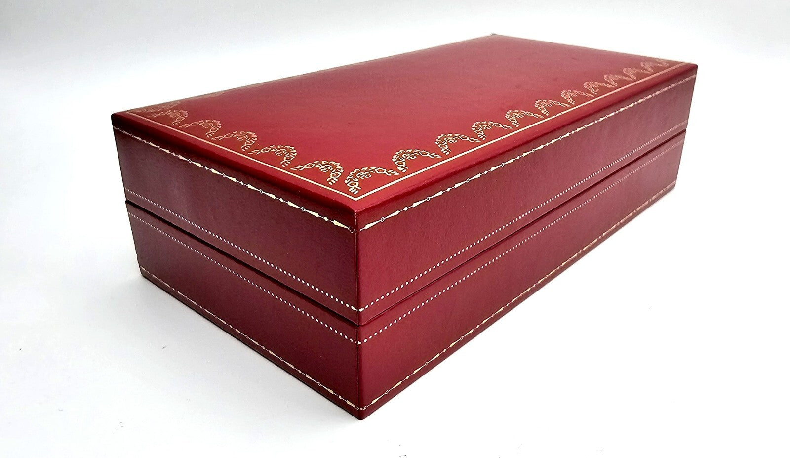 Authentic Cartier Glasses Red Hard Case CO712 6.7"×3.5"×2"