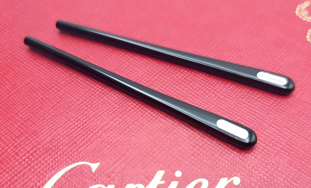 NEW! Authentic Cartier Silver/Black Temple Tips for Cartier Glasses - $59 Pair