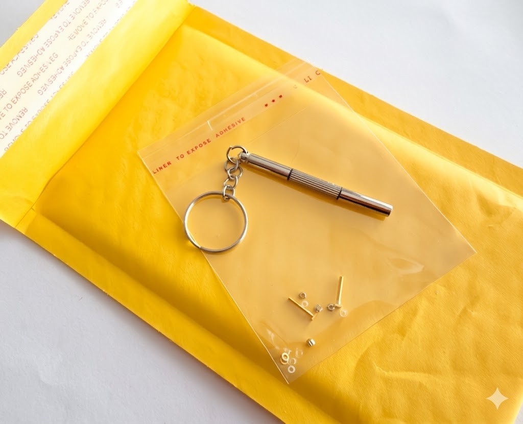 New Auth Cartier Square Screw Gold/Silver
