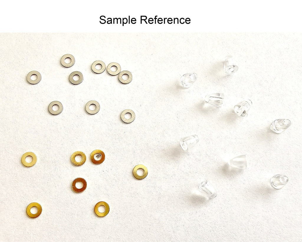New Authentic Cartier Square Screws Caps Gold Silver Replacement + Free Washers
