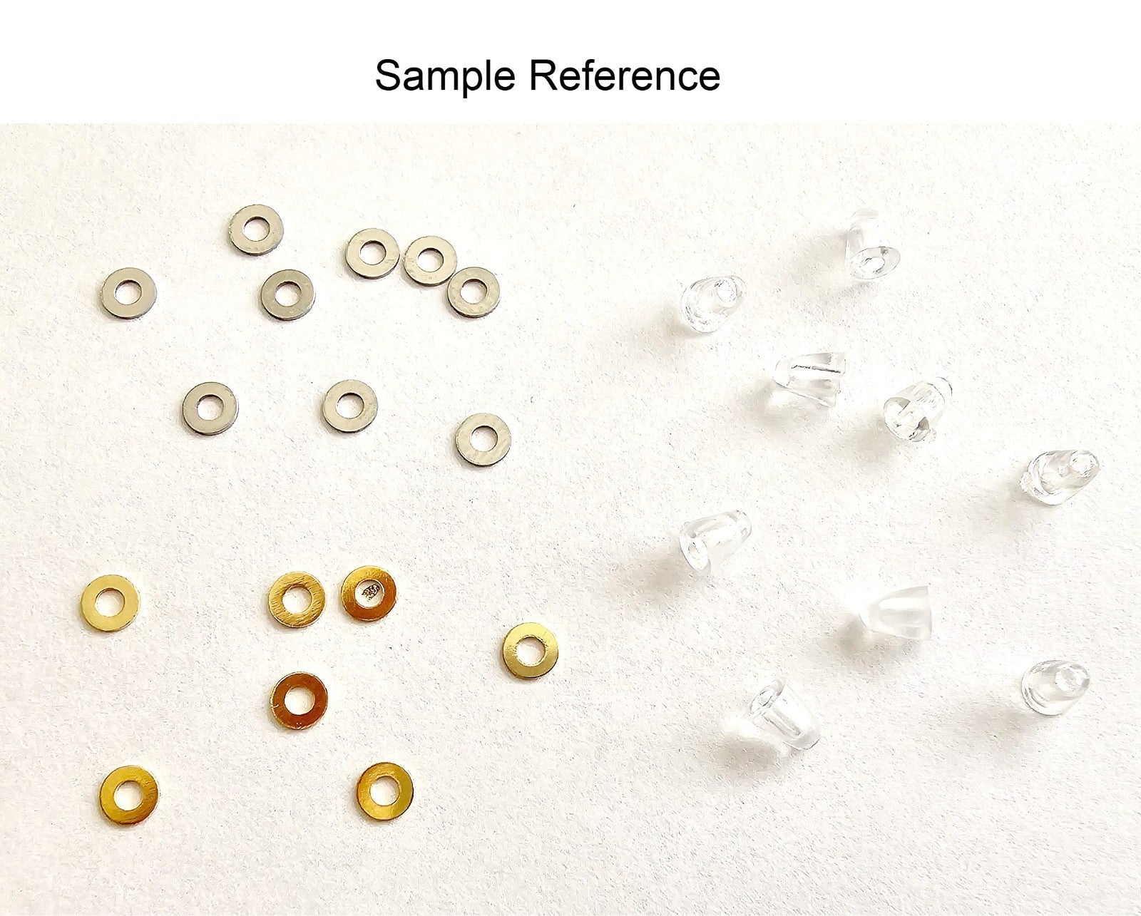 New Authentic Cartier Square Screws Caps Gold Silver Replacement + Free Washers
