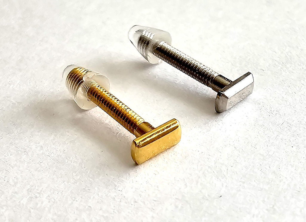 Authentic Cartier Curved Rectangle Eyeglass Screws Gold Silver Replacement