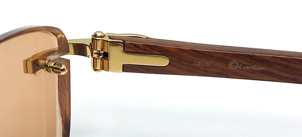 NEW! Auth Cartier Glasses Parts Caps and Bushing  - GOLD - Free Screw Driver