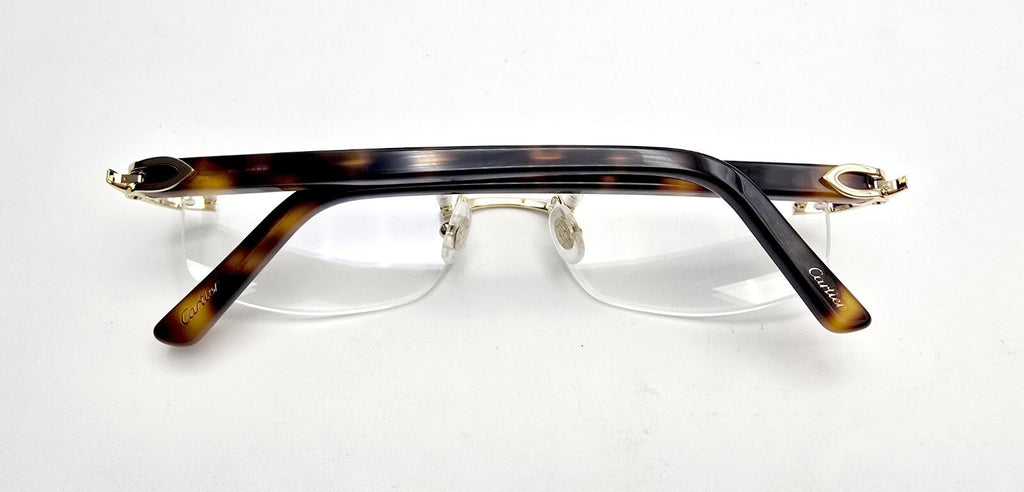 NEW! Cartier Glasses Canazei Tortoise/Gold CT0048O