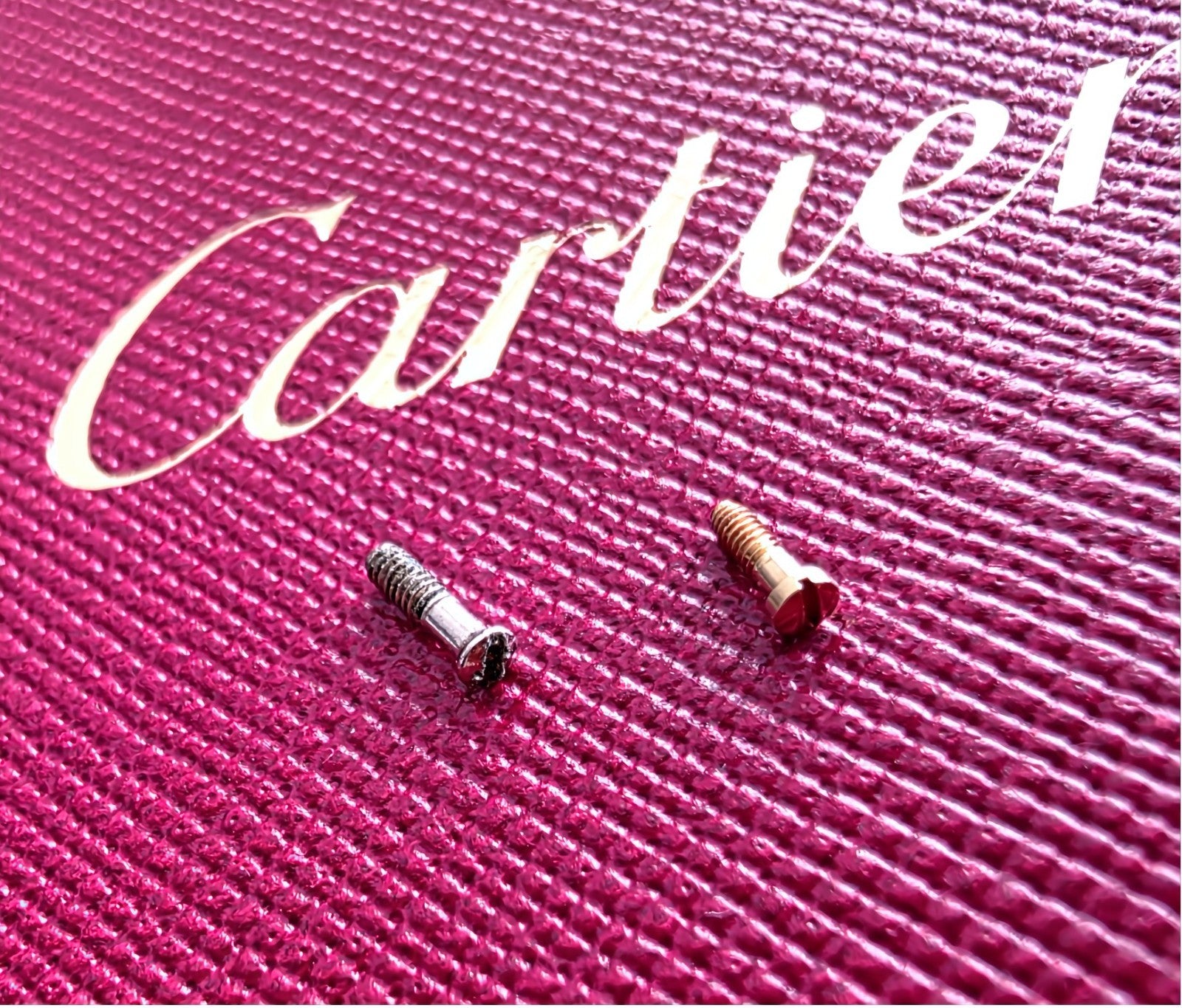 Authentic Cartier Vintage Eyeglasses Hinge Screw Gold/Silver - $39 each