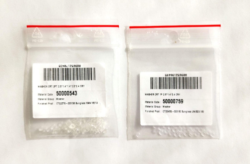 NEW! Auth Cartier Nuts/Caps/Bushing - Gold/Silver + Free Washers