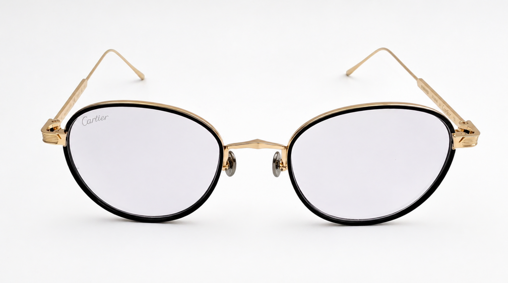 Authentic Luxury Cartier Gold Eyewear CT02500