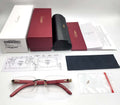 NEW! Cartier Red Wood Gold Glasses CT00520