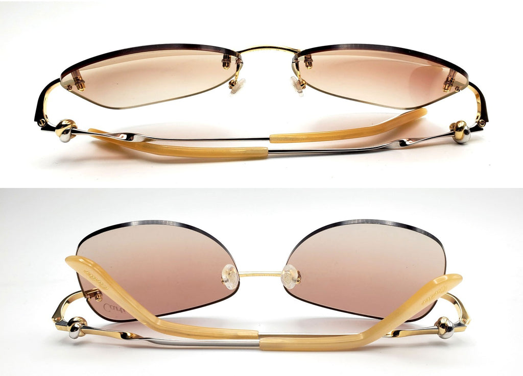 Authentic Cartier Gold Sunglasses CT00915S