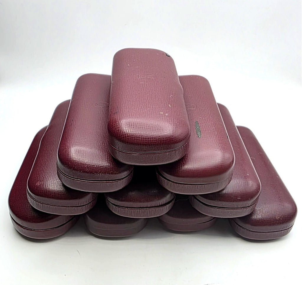 Vintage Cartier Hard Case Red Leather Eyeglasses CASE