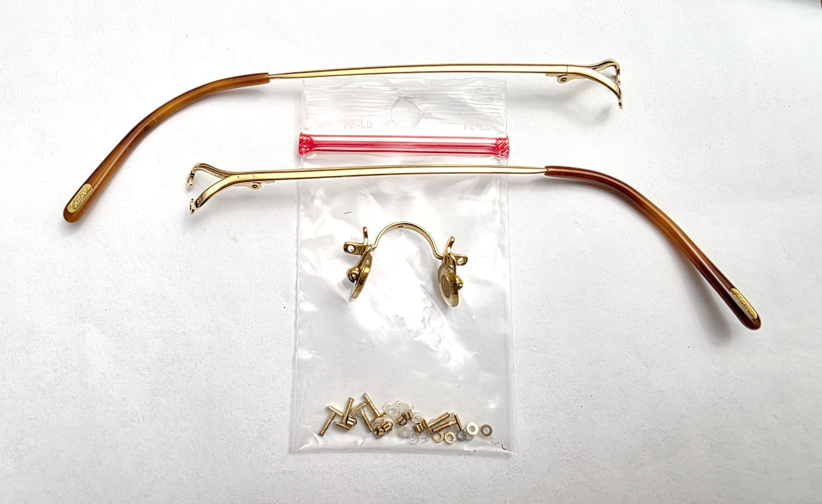 Auth Cartier Small C-decor Spare Parts/Replacement - Gold