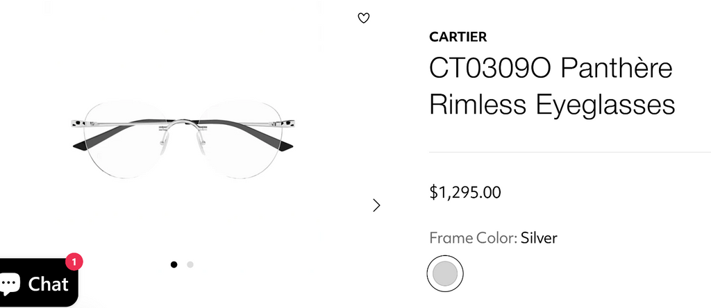 NEW! Authentic CARTIER CT0309O Eyeglasses