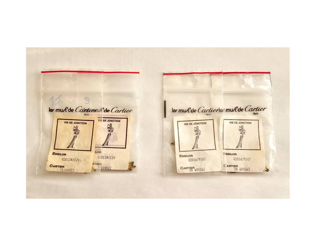 Authentic Cartier Eyeglass Hinge Screws Replacement Gold Silver