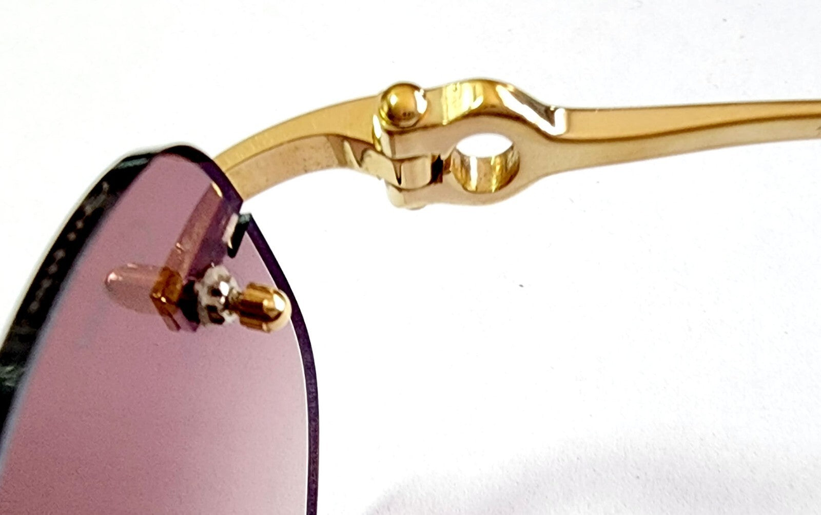 Auth Cartier Glasses Replacement Nuts/Caps - Gold/Silver + Free Washers