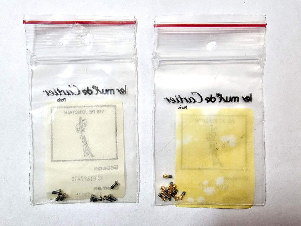 NEW! Auth Cartier Screws for Vendome - Gold/Silver - One Pair/2 pics