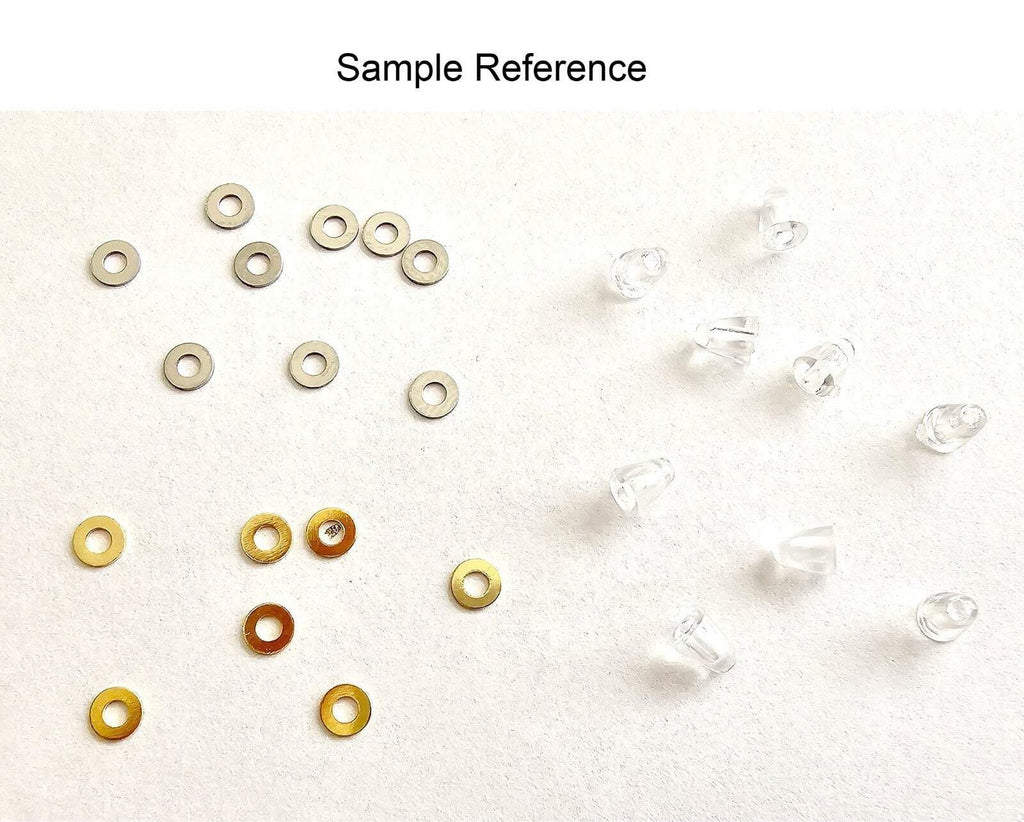 New Authentic Cartier Square Screws Caps Gold Silver Replacement + Free Washers