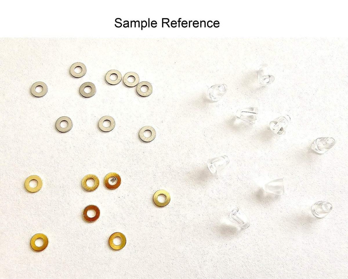 New Authentic Cartier Square Screws Caps Gold Silver Replacement + Free Washers