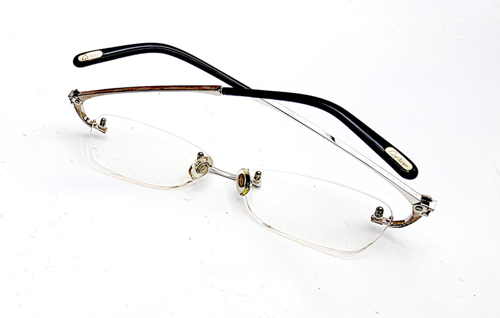 NEW! Cartier Temple Tips Burgundy Gold Replacement Parts - $49 / Pair (2 Pieces)