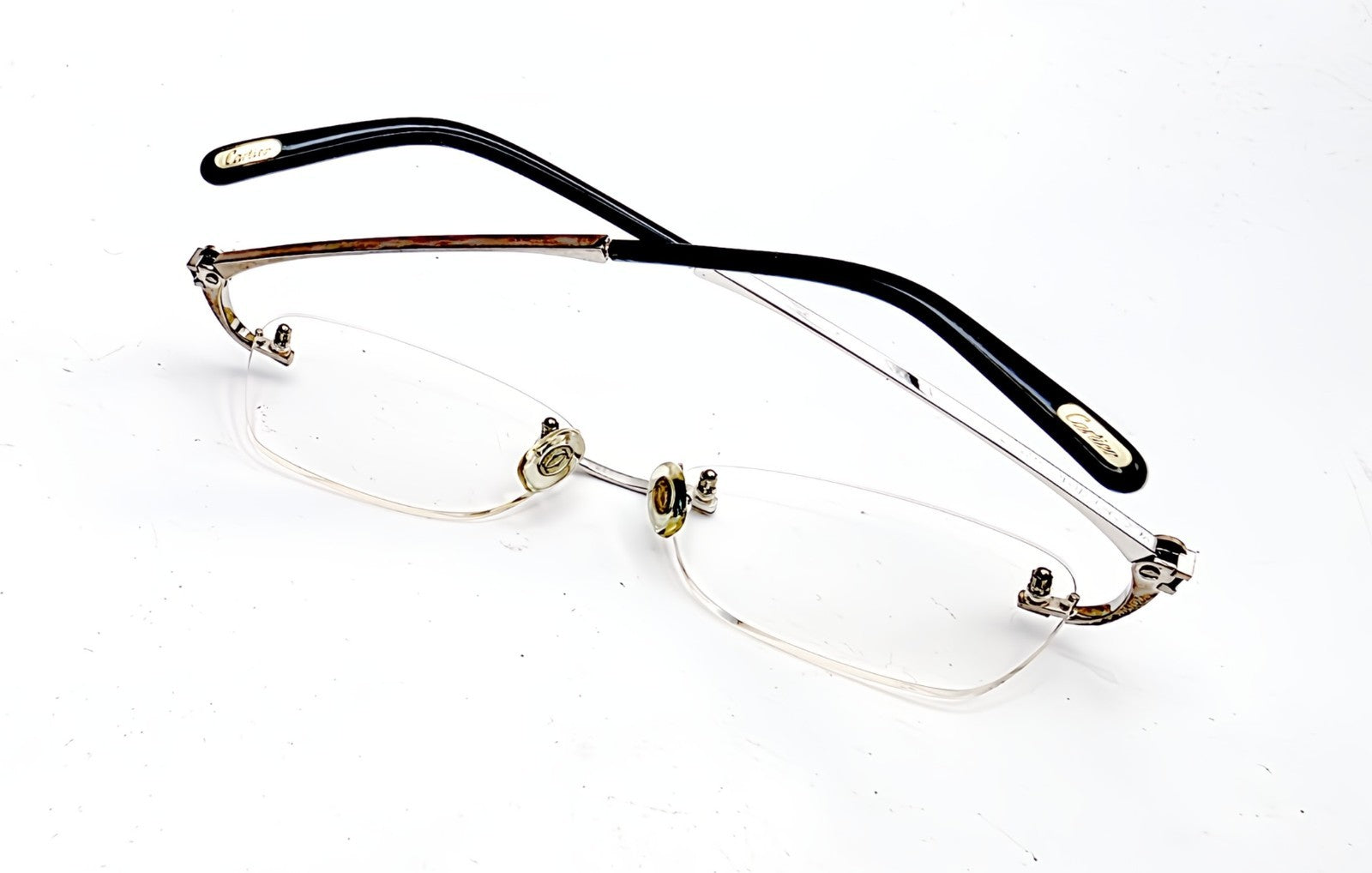 NEW! Cartier Temple Tips Burgundy Gold Replacement Parts - $49 / Pair (2 Pieces)