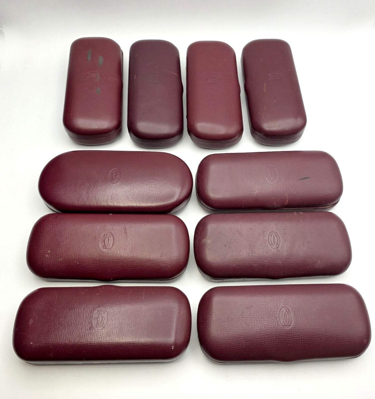 Vintage Cartier Hard Case Red Leather Eyeglasses CASE