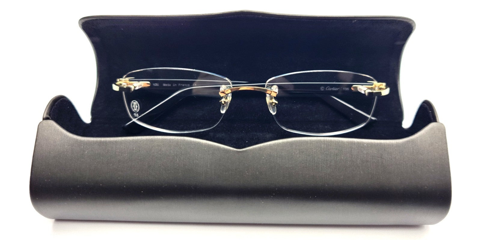 NEW! Cartier Glasses Canazei Burgundy /Gold CT0048O