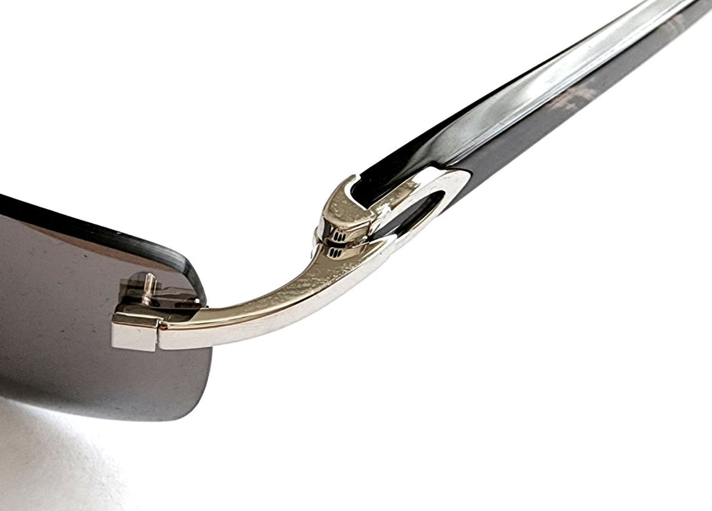 New Auth Cartier Square Screw Gold/Silver
