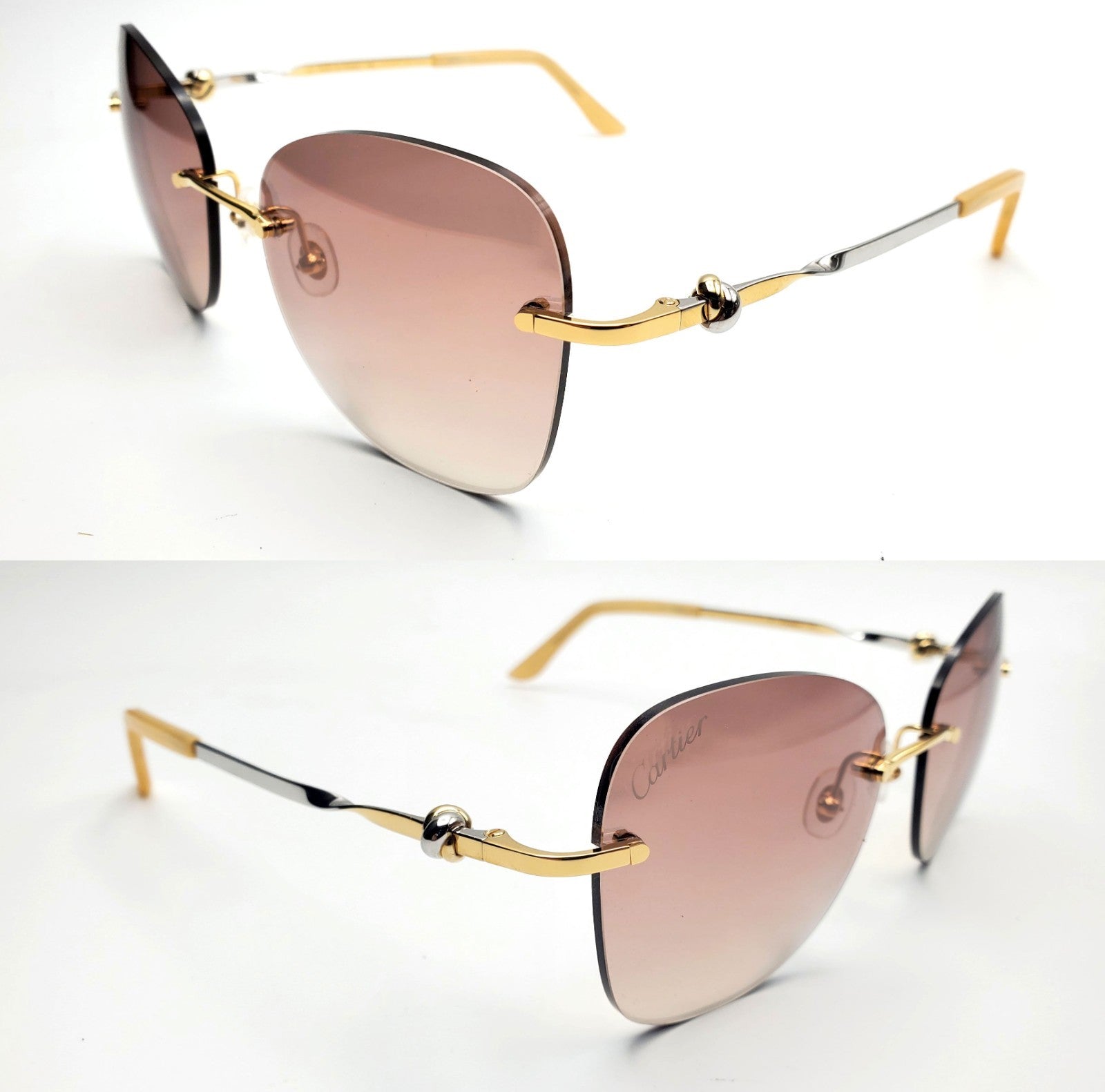 Authentic Cartier Gold Sunglasses CT00915S