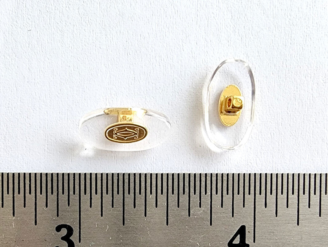 Cartier Eyeglasses Nose Pads Replacement Small + Free Screwdriver