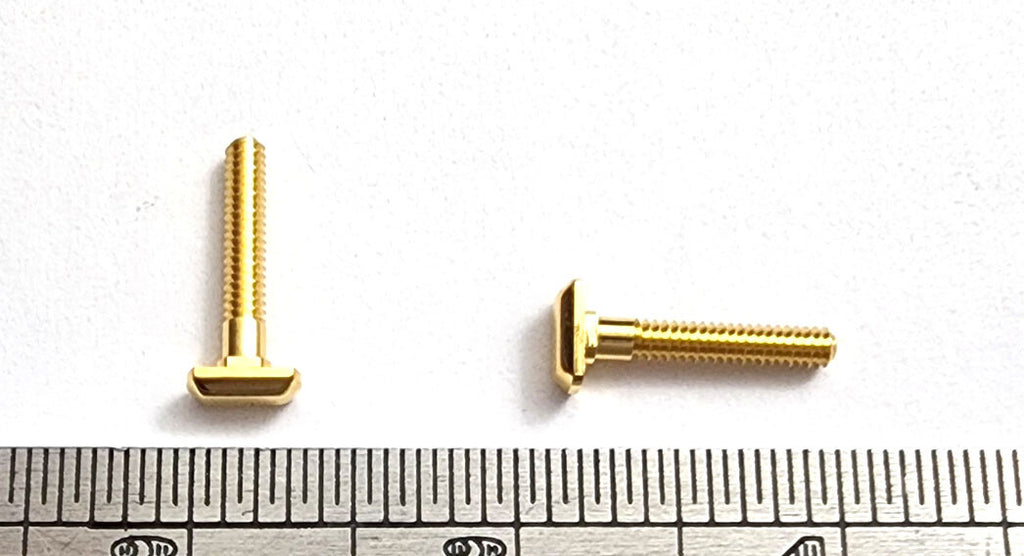 Authentic Cartier Curved Rectangle Eyeglass Screws Gold Silver Replacement